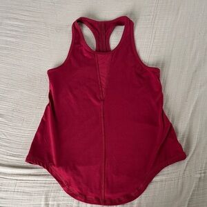 Elegant Burgundy Racerback Tank Top